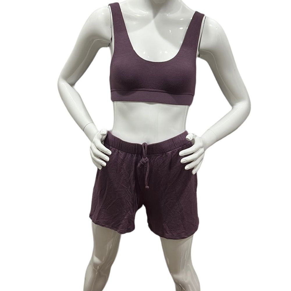 Skims Purple Bra and Shorts Size S